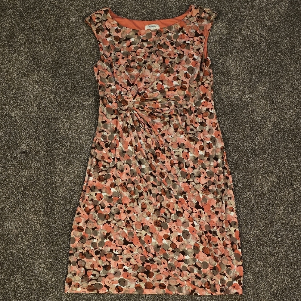 Dressbarn Pink and Black Sheath Midi Dress